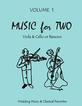 Music for Two #1 Wedding & Classical Favorites Viola and Cello/Bassoon cover